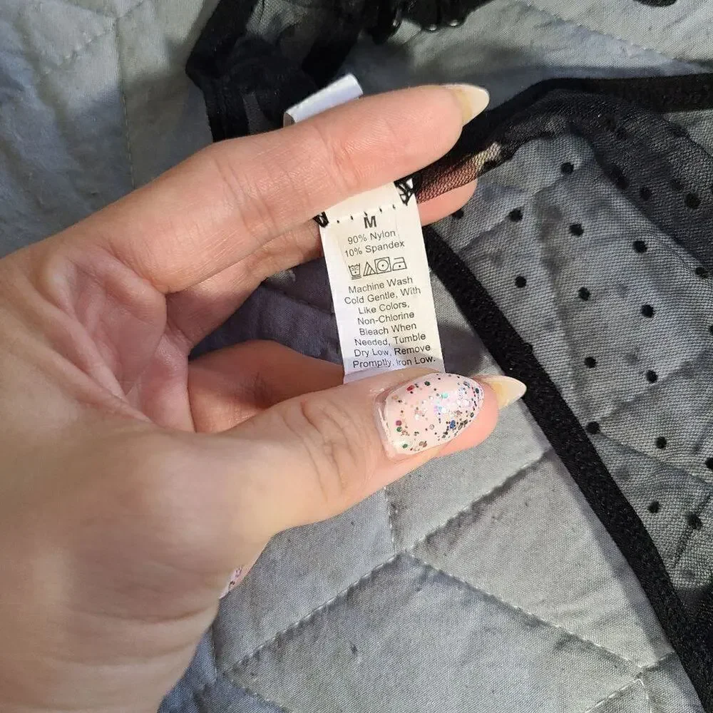 SHEIN Swiss dot bralette